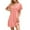 Pink Womens Dresses, variant on The Big Save of The Day kttectoa V-Neck Short Sleeve Dress for Womens A-Line Casual Short Dresses Solid Dresses Casual Summer Dresses for Women Loose Flowy Dress for Cocktail Party