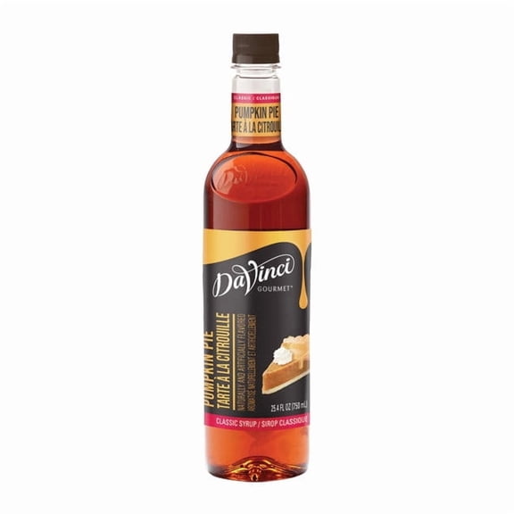 DaVinci Gourmet Classic Pumpkin Pie Syrup PET cs 4/750 ml