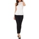 thumbnail image 2 of Inspira Chic Conjunto Top Sin Mangas de Encaje Floral con Cuello Fruncido y Espalda con Abertura para Mujeres XL Blanco, 2 of 7