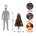 thumbnail image 4 of 4.5’ Pre-Lit North Valley Black Spruce Artificial Christmas Tree - Clear Lights, 4 of 4