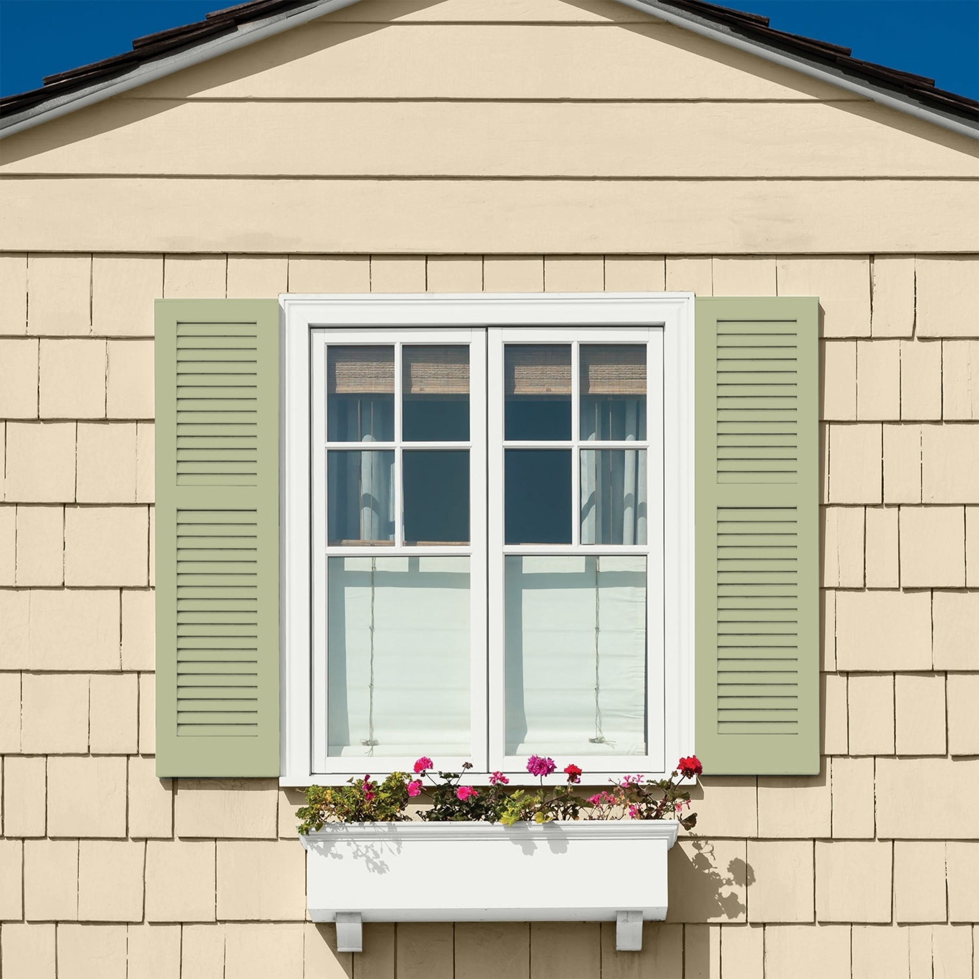 Glidden Fundamentals Bahia Grass / Green, Satin Exterior Paint, 5 Gallon