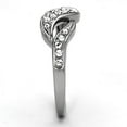 thumbnail image 4 of Womens Rings High polished (no plating) Stainless Steel Ring with Top Grade Crystal in Clear TK1085, 4 of 4