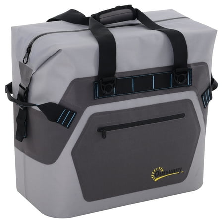 Picnic Cooler Bag Set - Outsunny 50 Quart Portable Insulated Soft Sided Cooler Picnic Tote Bag - Grey