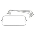 thumbnail image 2 of Tri-Wire Waste Bag Holder Kit, For Rubbermaid Commercial Cleaning Carts, Steel -RCP9T8901, 2 of 2