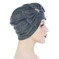 thumbnail image 4 of SPRING PARK Large Bow Head Wrap Sleep Cap Women Solid Color Head Wrap Nightcap Night Hat, 4 of 7