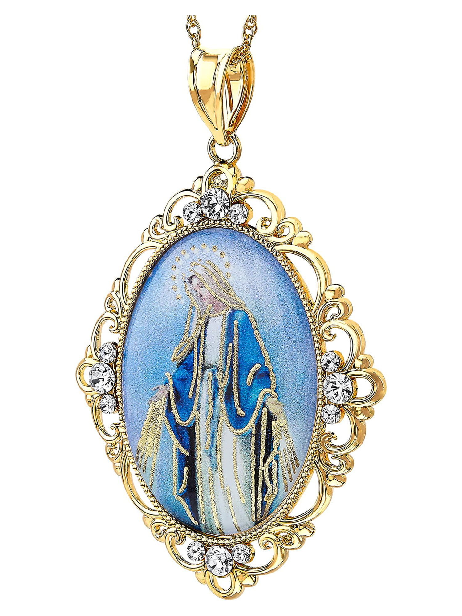 Virgin mary charm clearance gold