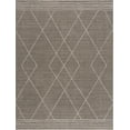 thumbnail image 2 of Hauteloom Casablanca Collection Living Room Bedroom Area Rug - Cozy Moroccan Farmhouse Carpet - Brown, White - 6'7" x 9', 2 of 12