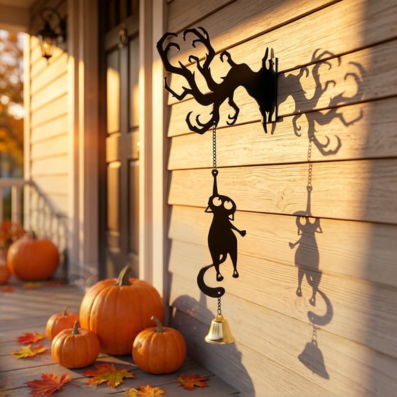 Halloween Spooky Tree Hanging, Gothic Wall Mount Decor, No Drill Door Ornament, Casts Eerie Shadow Patterns and Installs Without Damage for Front Porch, Wall Corner, and Window Frame.