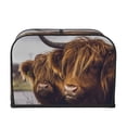 thumbnail image 2 of Picia Portrait Of Cow With Its Baby Cow Print 4 Slice Toaster Cover , Toaster Protector Dustproof Kitchen Appliance Cover, Kitchen Appliance Dustproof Protector, 2 of 7