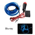 thumbnail image 4 of relayinert Car Interior Lighting LED Strip Car LED Wire Rope Tube Line flexible Neon Light Car Decor Light blue 1Set, 4 of 6