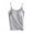Gray, variant on Lindreshi Camisole Tops for Women 2024 Ladies Camisole with Chest Pad No Steel Rings Cup Body Bottom Underwear Yoga Sports Vest