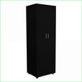 thumbnail image 4 of 2-Piece Bedroom Furniture Set, London Armoire + Egeo 3-Drawer Dresser, Black & Walnut Brown | Combo Dressers | Particle Board, 4 of 9