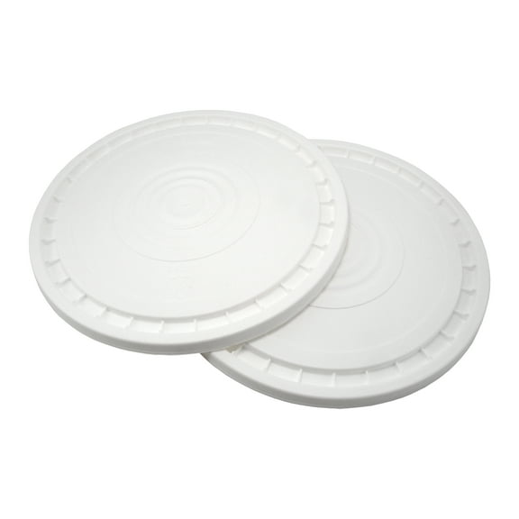 Poly Farm Easy Access Snap On Lids for 5 Gallon Buckets (fits Most 3.5, 6, and 7 Gallon Buckets) White
