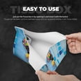 thumbnail image 5 of Lsque Prague Ratter Dog in Bathtub Printed Long Tissue Box Cover Holder, Facial Paper Organizer Dispenser,Triangle with Bottom Belt, PVC Leather Decorative Organizer, 5 of 9