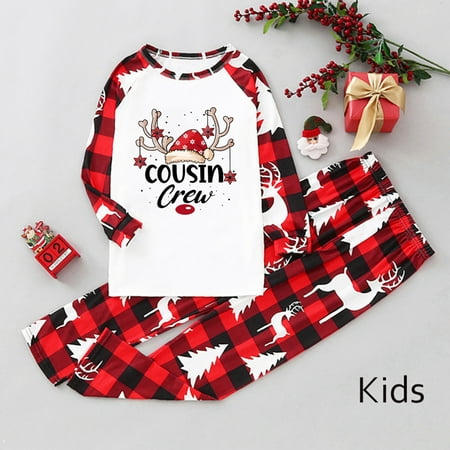 

Christmas Pajamas For Family Home Parent Child Wear Cute Deer Head Pattern Boys And Girls Deer Print Family Christmas Pjs Matching Sets