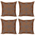 thumbnail image 1 of Ambesonne Tribal Throw Pillow Cover 4 Pack, Aboriginal Patterns, 16", Multicolor, 1 of 2