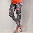 thumbnail image 2 of Mnuaqn Floral Leggings for Women High Waisted Vintage Printed Tummy Control Leggings Casual Plus Size Yoga Pants Slim Tights (S, Grey), 2 of 6