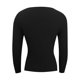 thumbnail image 5 of Suéter de cuello en V para mujer, blusa de poliéster de manga larga, color liso y moderno., 5 of 6