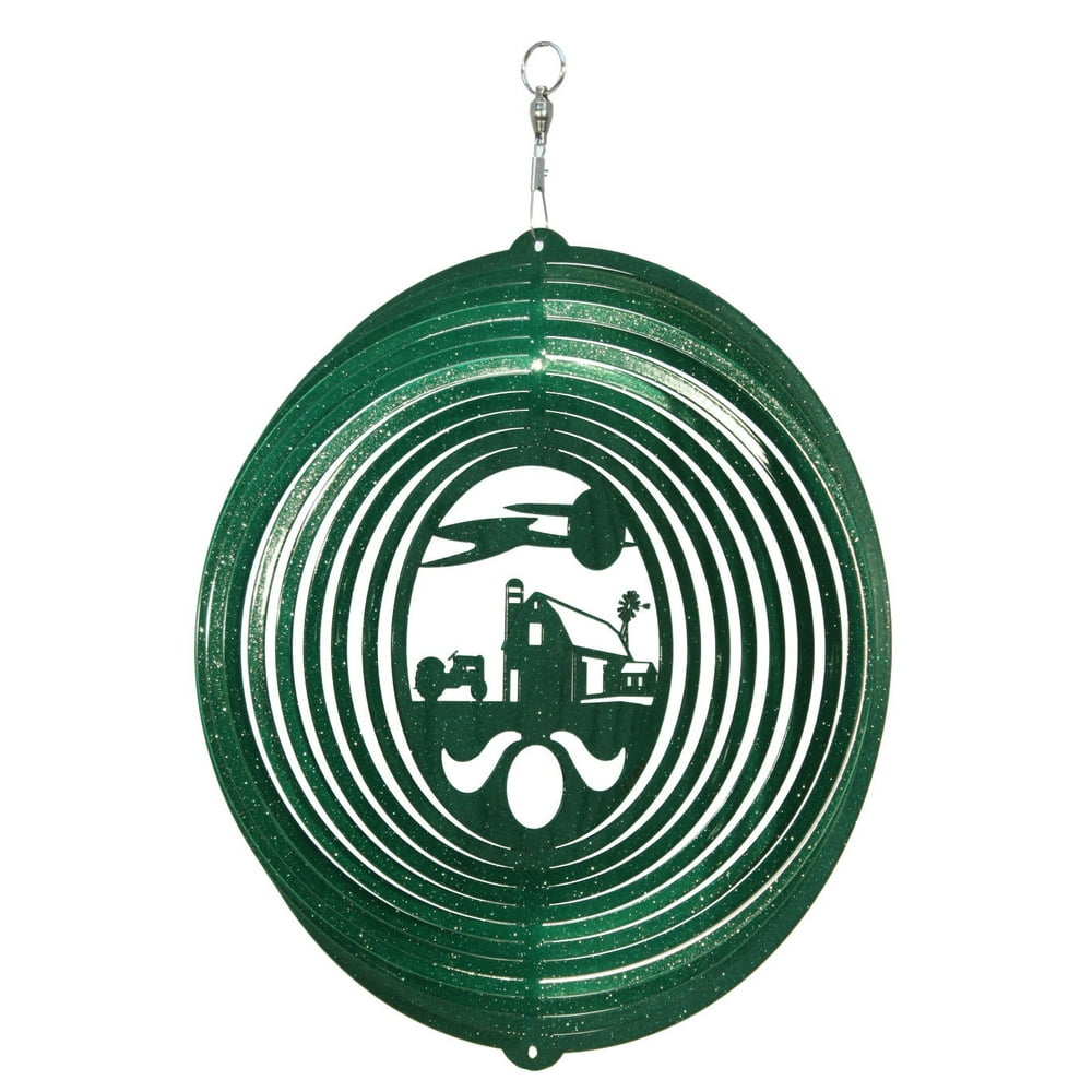 SWEN Products FARM CIRCLE TRACTOR Swirly Metal Wind Spinner Walmart