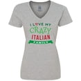 thumbnail image 3 of Inktastic Italian Family Heritage Women's V-Neck T-Shirt, 3 of 5