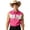 Hot Pink, variant on Men's and Women's Western Cowboy Shirt Fringe Shirt Sleeveless Button Down 70s Hippie Top Cowboys Adult Bodysuit Male Button Dress Button down Shirt Dress Shirts for Men Large Shirts for Men