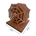 thumbnail image 2 of Unbranded Spider Web Wooden Coasters, Horror Spider Web Coasters Spooky Gifts for Gothic Decor Home Halloween Decorations, 2 of 5