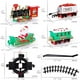 thumbnail image 2 of Tren de juguete navideño con luz y sonido, tren eléctrico de juguete, tren de Navidad de entrega exprés de Papá Noel, regalo para niños, 2 of 9
