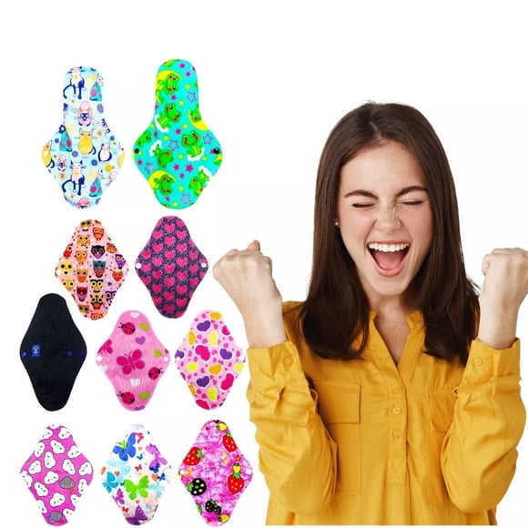Toallas Femeninas Sanitarias de Tela Reutilizables Ecobaby Original Nocturnas y Regulares