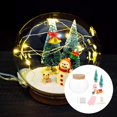 thumbnail image 4 of Globo de cristal navideño con luces LED Colco Decoracion luminosa con adornos transparentes Luz de bola de cristal, 4 of 8