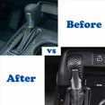 thumbnail image 4 of 2X Carbon Fiber ABS Gear Shift Knob Cover Trim Fit for 11Th 2022 -2023 for Accord 2018-2022, 4 of 8
