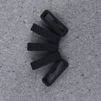 OFFIGAM 5Pcs Black Silicone Watch Band Loop Soft and Sturdy Bands Holder for Watches