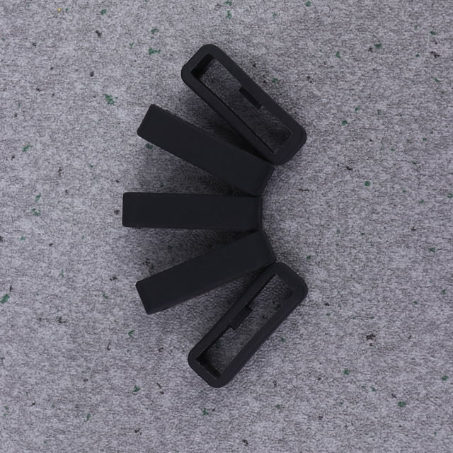 unbranded 5Ud Silicona Anillo Para Banda Soporte Flexible Resistente Color Negro Reemplazo Fácil Para Relojes