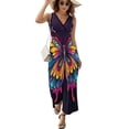 thumbnail image 1 of Watercolor Butterfly Vestido Sin Mangas Para Mujer, Traje De, Ropa De Cumpleaños, Verano, 1 of 5