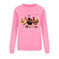 thumbnail image 4 of HOMBOM Crewneck Sweatshirts for Women Greflying Merry Festive Pink Christmas Graphic Adults Sweatshirt Xmas, 4 of 6