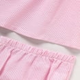 thumbnail image 6 of ZEHJUHAN Baby Girl Outfit Apple Applique Dress & Shorts Set Ruffle Sleeves Summer of School Outdoor Activities Pink，2-3Y, 6 of 7