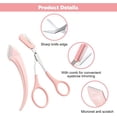 thumbnail image 4 of LC-dolida Eyebrow Trimmer Scissors, Professional Non-Slip Finger Grip Brow Scissors with Comb for Men and Women, Eyebrow Scissors with Comb for Effortless Brow Shaping, 4pcs, 4 of 8