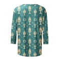 thumbnail image 5 of DDAPJ pyju Funny Hanukkah Shirt for Women 3/4 Length Sleeve Tops Novelty Menorah Graphic Tees Chanukah Celebration T-shirt Holiday Party Blouse Multicolor XXL, 5 of 6
