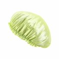 thumbnail image 2 of Coiffure Imitation Soie Dentelle Casquette Ronde Bonnet de Sommeil Bonnet de Chimiothérapie Beauté et Coiffure Extra Large Bonnet de Satin Réglable Réversible Bonnet de Couchage Bouclé Cheveux Naturels, 2 of 8