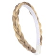 thumbnail image 2 of DIGUAN Headband Synthetic Hair Plaited Headband Braid Braided Without Teeth Hair Band Accessories for Women Girl Wide 0.6 Inch (Buttered Toast), 2 of 5