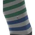 thumbnail image 4 of Burlington Calcetines de hombre - Blackpool, algodón, rayas, logotipo, talla única Gris/Azul/Verde, 4 of 4