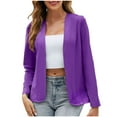 thumbnail image 2 of Meichang Blazers for Women Lightweight Open Front Cardigan Jacket Business Casual Long Sleeve Outerwear Work Office Blazer Jacket Suit, 2 of 5