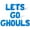 Blue, variant on Letter Balloons - LETS GO GHOULS 16" Inch Alphabet Letters Foil Mylar Balloon Halloween Party Banner (Pink)