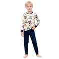 thumbnail image 3 of CAIXIA 2 Piece Pajamas Sleepwear Pjs,Children's Long Sleeve Boys Cartoon Personality Print Casual Loose Pajamas, 3 of 8