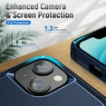 thumbnail image 6 of Entronix Heavy Duty Case Compatible with iPhone 14, Slim Hard Cover, Navy Blue, 6 of 9