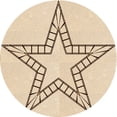 thumbnail image 1 of Ahgly Company Machine Washable Indoor Round Transitional Peru Brown Area Rugs, 4' Round, 1 of 7