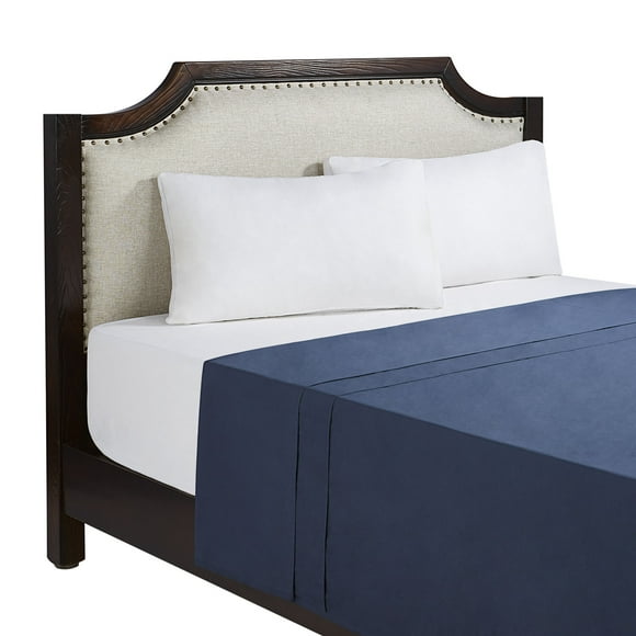 Mainstays Dark Blue Flat Sheet, King