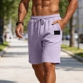 thumbnail image 4 of cfhntfmh Men's Sweat Shorts Casual Stretch Elastic Waist Workout Gym Short 7 Inch Inseam Running Shorts Beach Shorts with Pocket, 4 of 6
