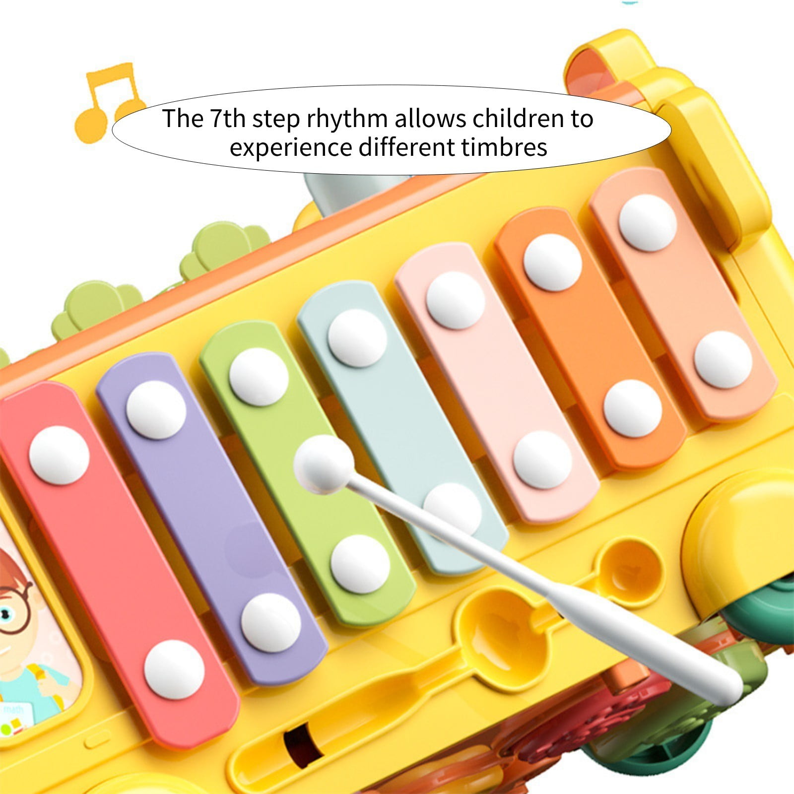 YUNAFFT 6 in 1 Educational Toddlers Activity Box 6 in 1 Montessori Toy Multifunctional Preschool Activity Toy for Infant Baby Gifts