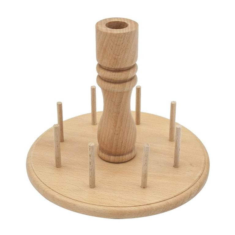 Embroidery Thread Holder Wooden Frame Knitting Wooden Spools Thread Holder