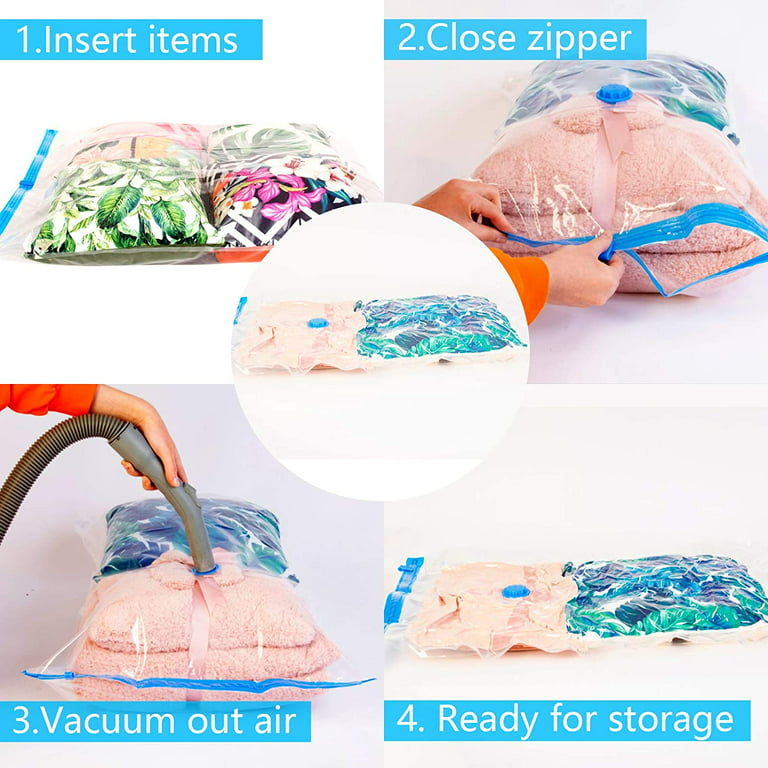 Vacuum Storage Bags Space Saver Compression Bags for Clothes